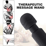 Wand Massager, Rechargeable Wireless Massager Tool with 25 Powerful Vibration Mode for Back Neck Shoulder Muscle Aches Sport Recovery