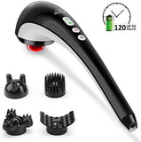 Snailax Cordless Handheld Back Massager - Rechargeable Percussion Massage with Heat