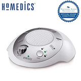 HoMedics Sound Spa Relaxation Sound Machine with 6 Nature Sounds, Silver