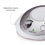 HoMedics Sound Spa Relaxation Sound Machine with 6 Nature Sounds, Silver