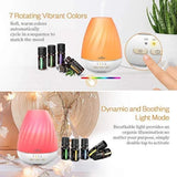 Anjou Aromatherapy Essential Oil & Diffuser Gift Set, 200 mL & Auto Off Humidifier - 7 Color LED Lights