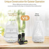 Anjou Aromatherapy Essential Oil & Diffuser Gift Set, 200 mL & Auto Off Humidifier - 7 Color LED Lights