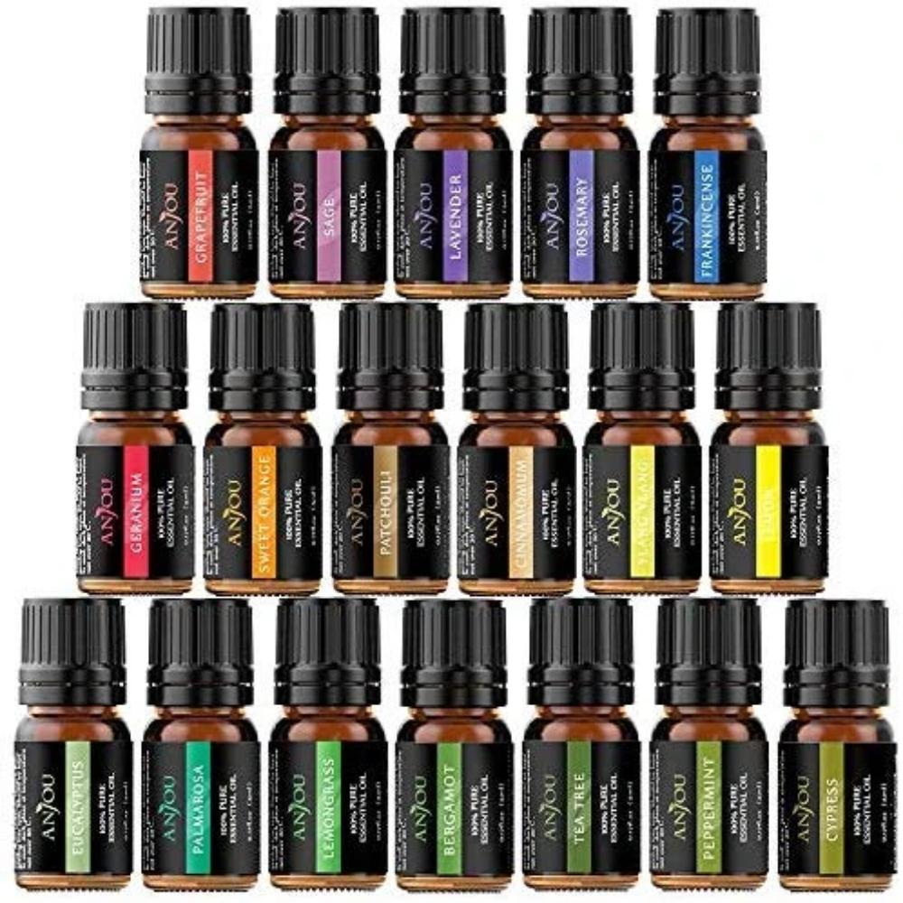 Anjou Essential Oils Set 18 x 5 mL Aromatherapy Scented Oil Kit –  OfficialTrueNorth